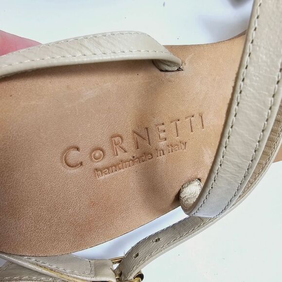 Cornetti Italy Suede Watermelon Thong Sandals Size 39 - Picture 8 of 10